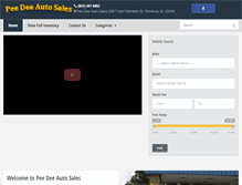Tablet Screenshot of peedeeauto.com